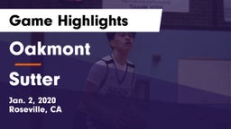 Oakmont  vs Sutter Game Highlights - Jan. 2, 2020