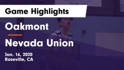 Oakmont  vs Nevada Union  Game Highlights - Jan. 16, 2020