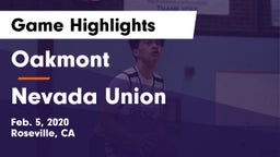 Oakmont  vs Nevada Union  Game Highlights - Feb. 5, 2020