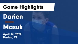 Darien  vs Masuk  Game Highlights - April 14, 2022