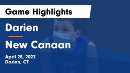 Darien  vs New Canaan  Game Highlights - April 28, 2022