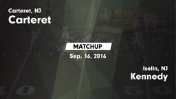 Matchup: Carteret  vs. Kennedy  2016