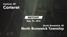 Matchup: Carteret  vs. North Brunswick Township  2016
