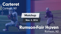 Matchup: Carteret  vs. Rumson-Fair Haven  2016