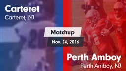 Matchup: Carteret  vs. Perth Amboy  2016