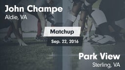 Matchup: John Champe vs. Park View  2016