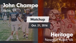 Matchup: John Champe vs. Heritage  2016