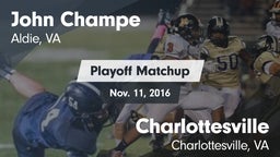 Matchup: John Champe vs. Charlottesville  2016