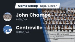 Recap: John Champe   vs. Centreville  2017