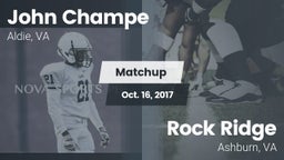 Matchup: John Champe vs. Rock Ridge  2017