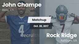 Matchup: John Champe vs. Rock Ridge  2017