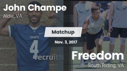 Matchup: John Champe vs. Freedom  2017