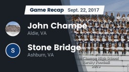 Recap: John Champe   vs. Stone Bridge  2017