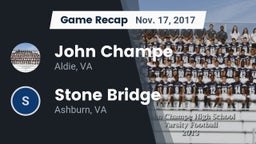 Recap: John Champe   vs. Stone Bridge  2017