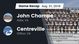 Recap: John Champe   vs. Centreville  2018