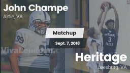Matchup: John Champe vs. Heritage  2018