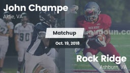 Matchup: John Champe vs. Rock Ridge  2018