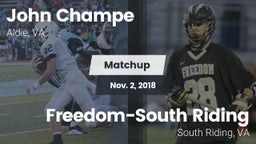 Matchup: John Champe vs. Freedom-South Riding  2018