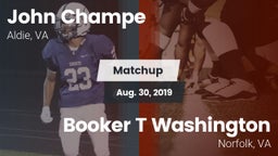 Matchup: John Champe vs. Booker T Washington  2019