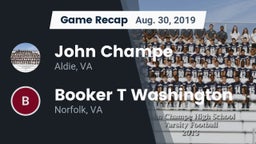 Recap: John Champe   vs. Booker T Washington  2019