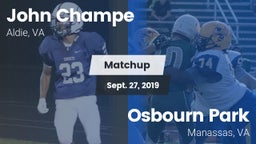 Matchup: John Champe vs. Osbourn Park  2019