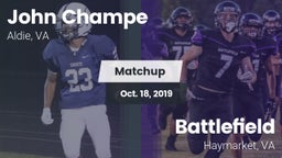 Matchup: John Champe vs. Battlefield  2019
