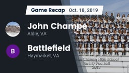 Recap: John Champe   vs. Battlefield  2019