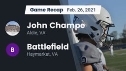 Recap: John Champe   vs. Battlefield  2021