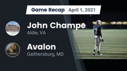 Recap: John Champe   vs. Avalon  2021