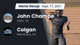 Recap: John Champe   vs. Colgan  2021