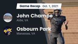 Recap: John Champe   vs. Osbourn Park  2021