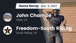 Recap: John Champe   vs. Freedom-South Riding  2021