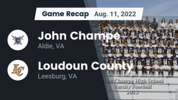 Recap: John Champe   vs. Loudoun County  2022