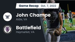 Recap: John Champe   vs. Battlefield  2022