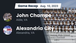 Recap: John Champe   vs. Alexandria City  2023