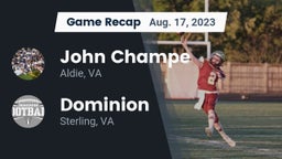 Recap: John Champe   vs. Dominion  2023