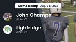 Recap: John Champe   vs. Lightridge  2023