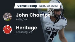 Recap: John Champe   vs. Heritage  2023