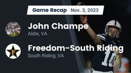 Recap: John Champe   vs. Freedom-South Riding  2023