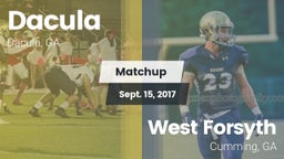 Matchup: Dacula  vs. West Forsyth  2017