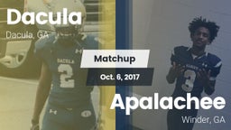 Matchup: Dacula  vs. Apalachee  2017
