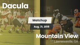 Matchup: Dacula  vs. Mountain View  2018