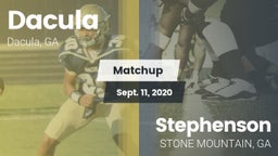 Matchup: Dacula  vs. Stephenson  2020