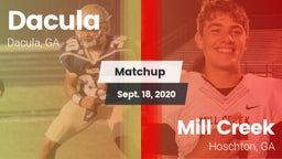 Matchup: Dacula  vs. Mill Creek  2020