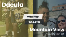Matchup: Dacula  vs. Mountain View  2020