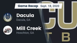 Recap: Dacula  vs. Mill Creek  2020