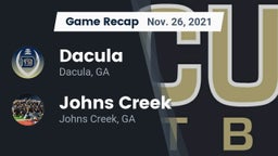 Recap: Dacula  vs. Johns Creek  2021
