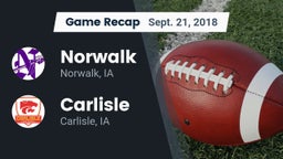 Recap: Norwalk  vs. Carlisle  2018