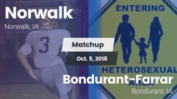 Matchup: Norwalk  vs. Bondurant-Farrar  2018