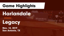 Harlandale  vs Legacy Game Highlights - Nov. 14, 2019